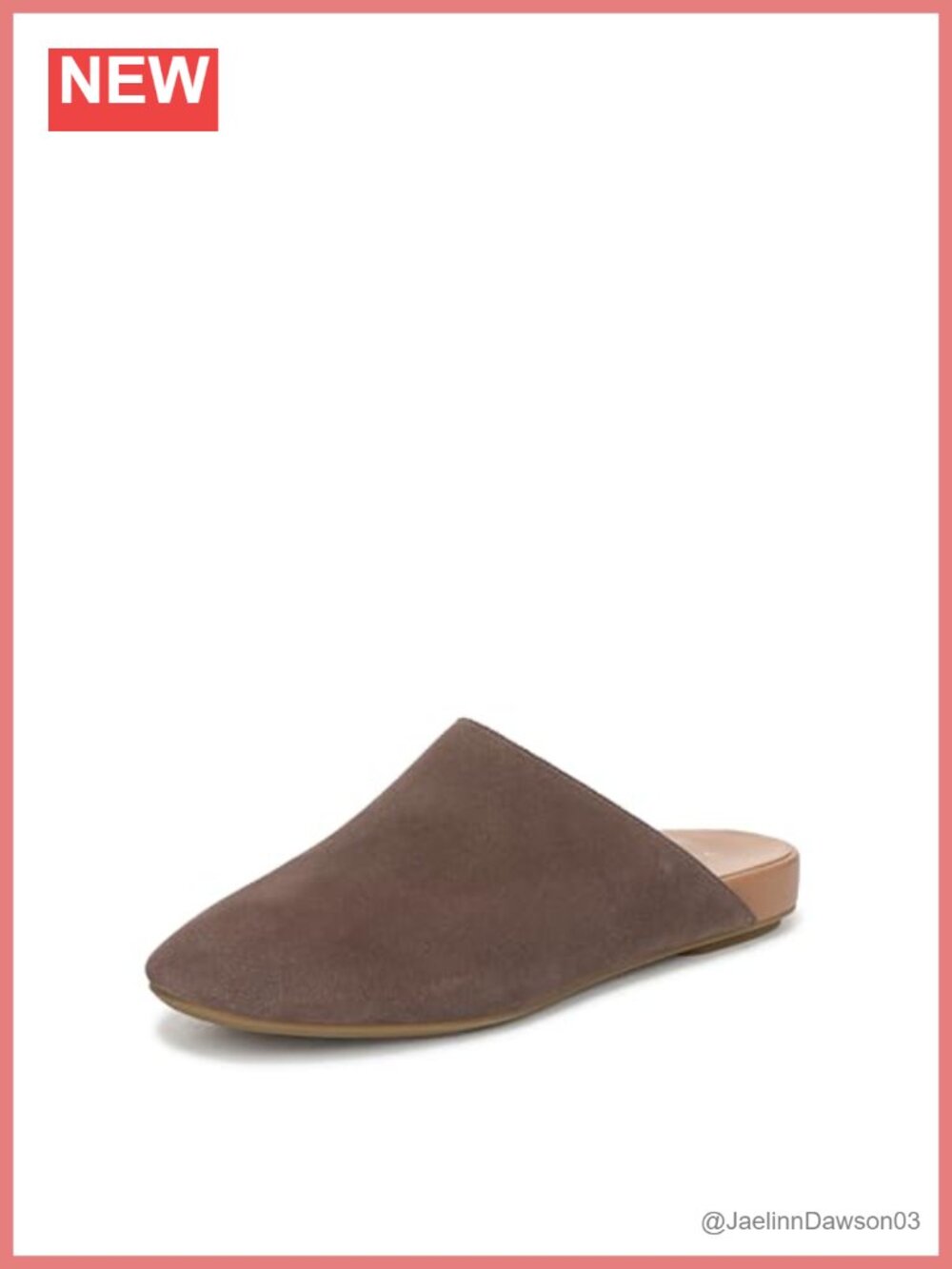Suede Slip-On Mule with Arch Support Cushioned Comfort